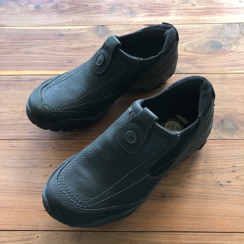 Merrell ‘Opal’ Black Slip Ons / Walking Shoes